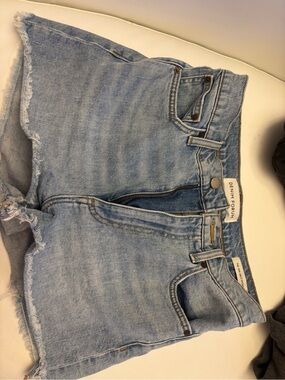 Denim Forum Light Blue High-Rise Denim Shorts